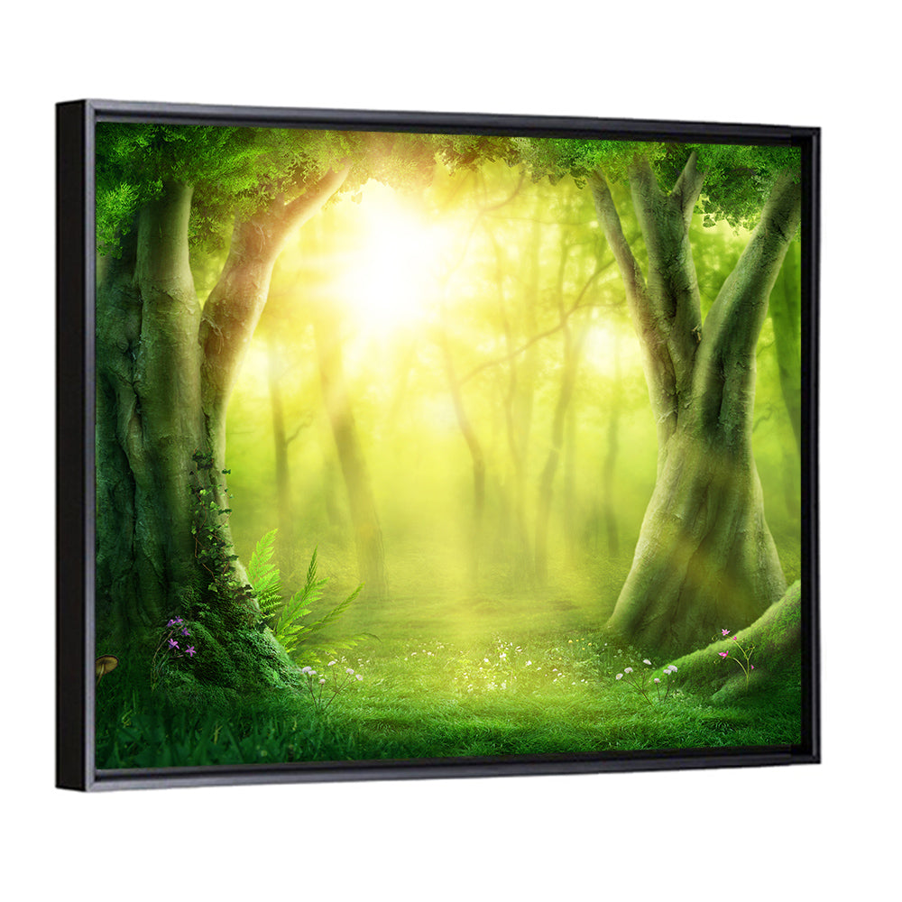 Enchanted Forest at Sunrise Wall Art