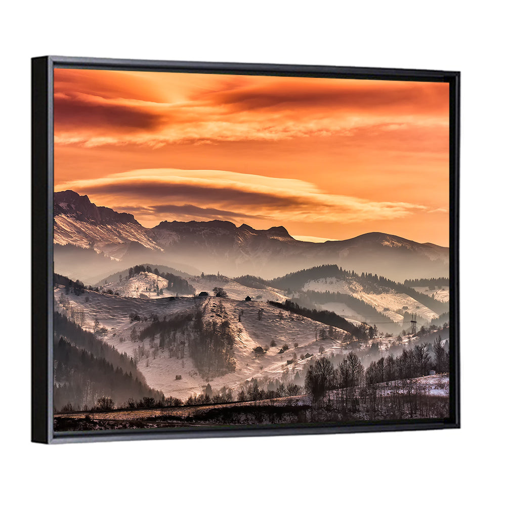 Pestera Mountain Sunrise Wall Art