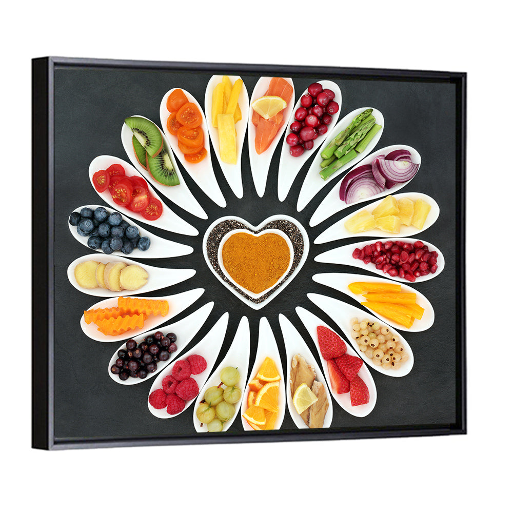 Heart-shaped Superfood Arrangement Wall Art