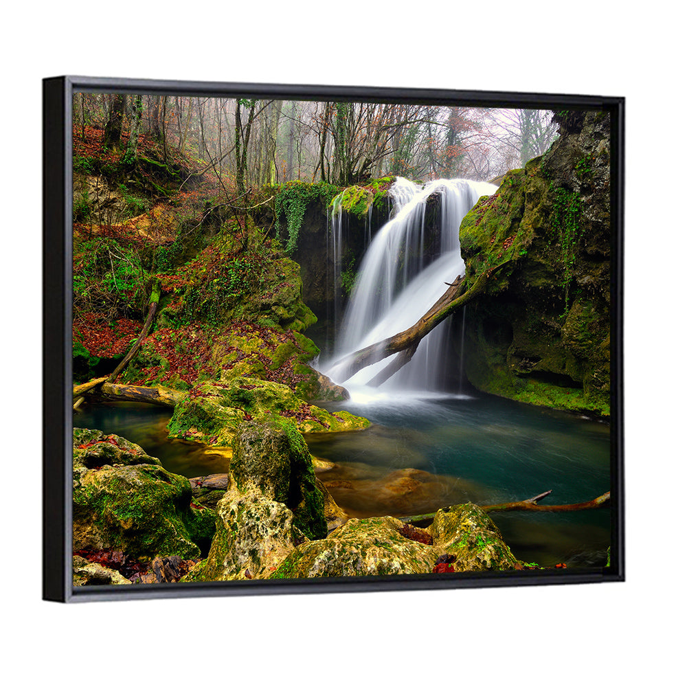 Cheile Nerei Mossy Waterfall Wall Art