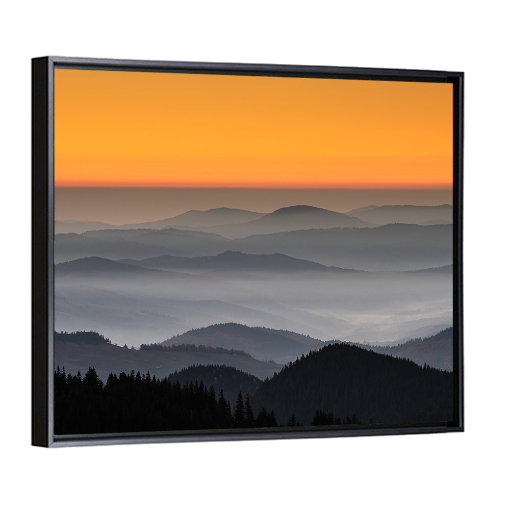 Rarau Mountains Sunrise Wall Art