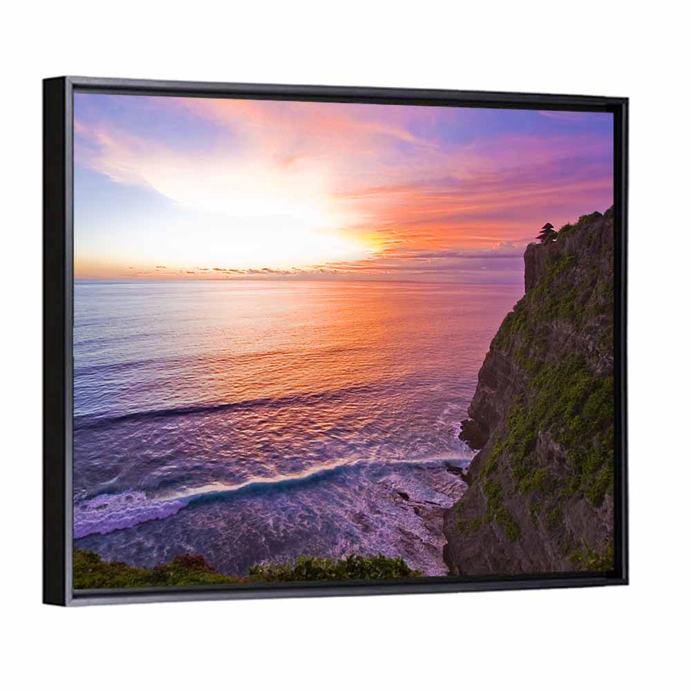 Sunset Over Ocean Wall Art