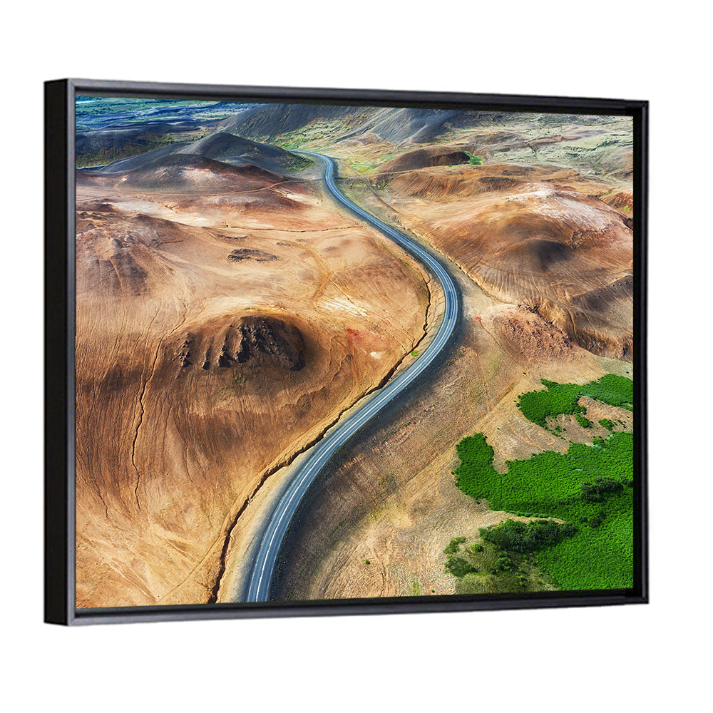 Winding Road in Geysers Valley Wall Art