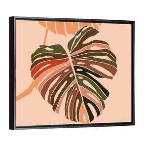 Tropical Monstera Leaves Wall Art