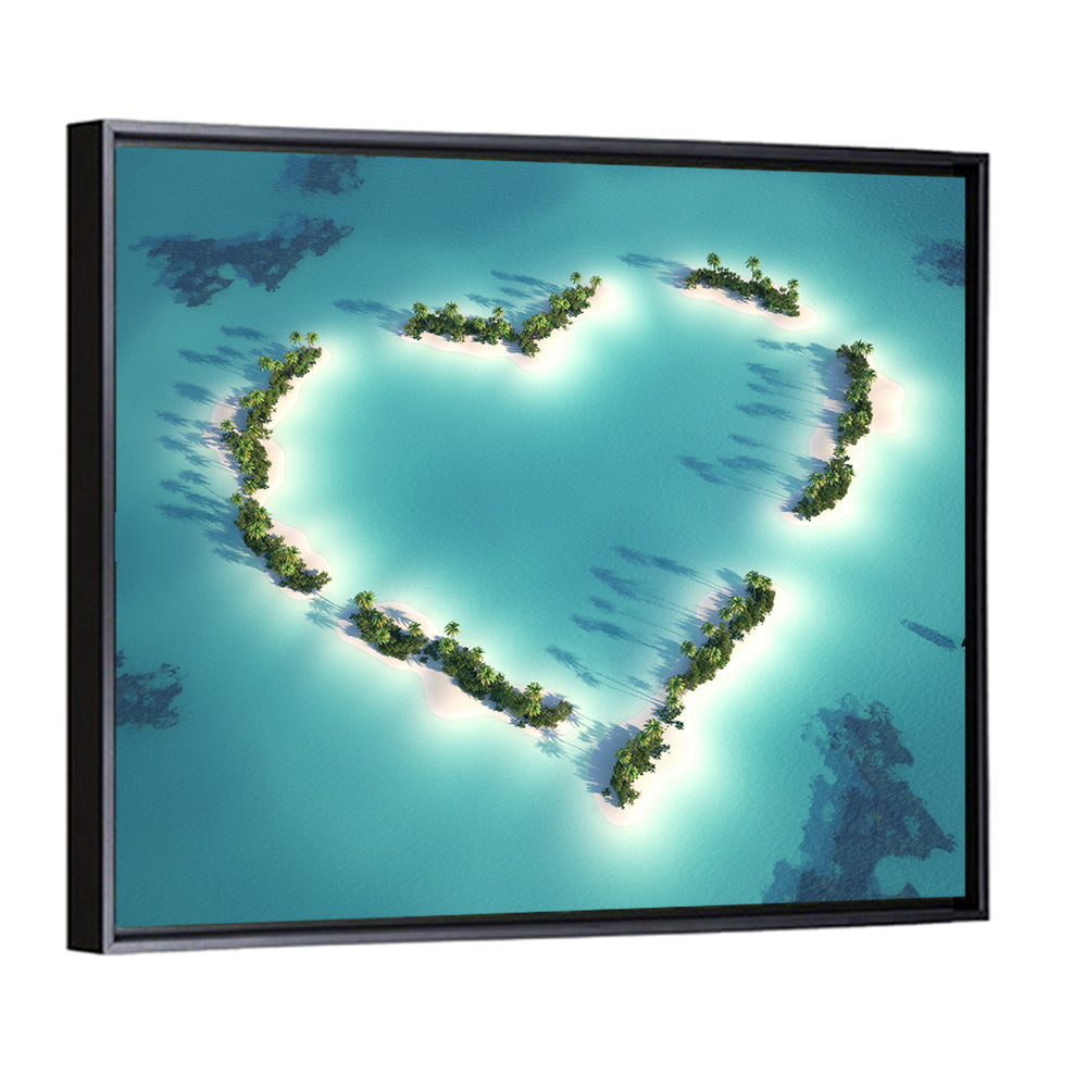 Heart Shaped Island Wall Art