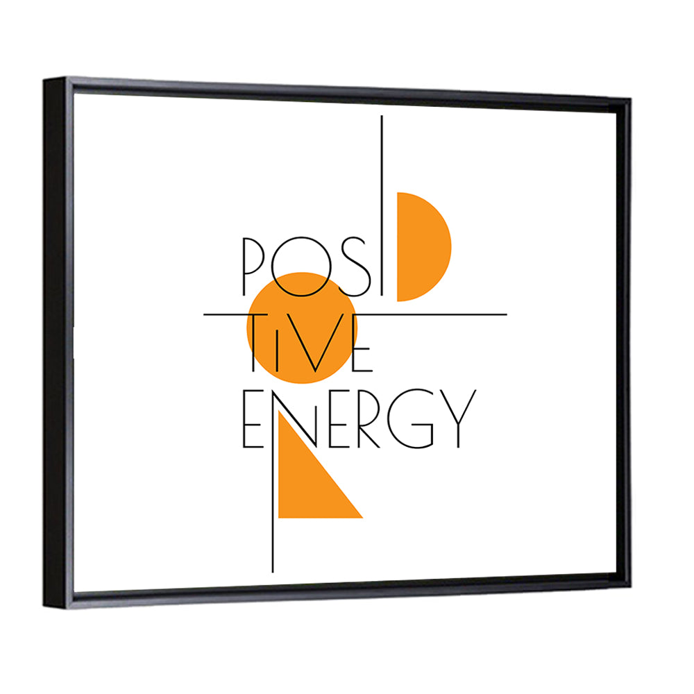 Positive Energy Typography Wall Art