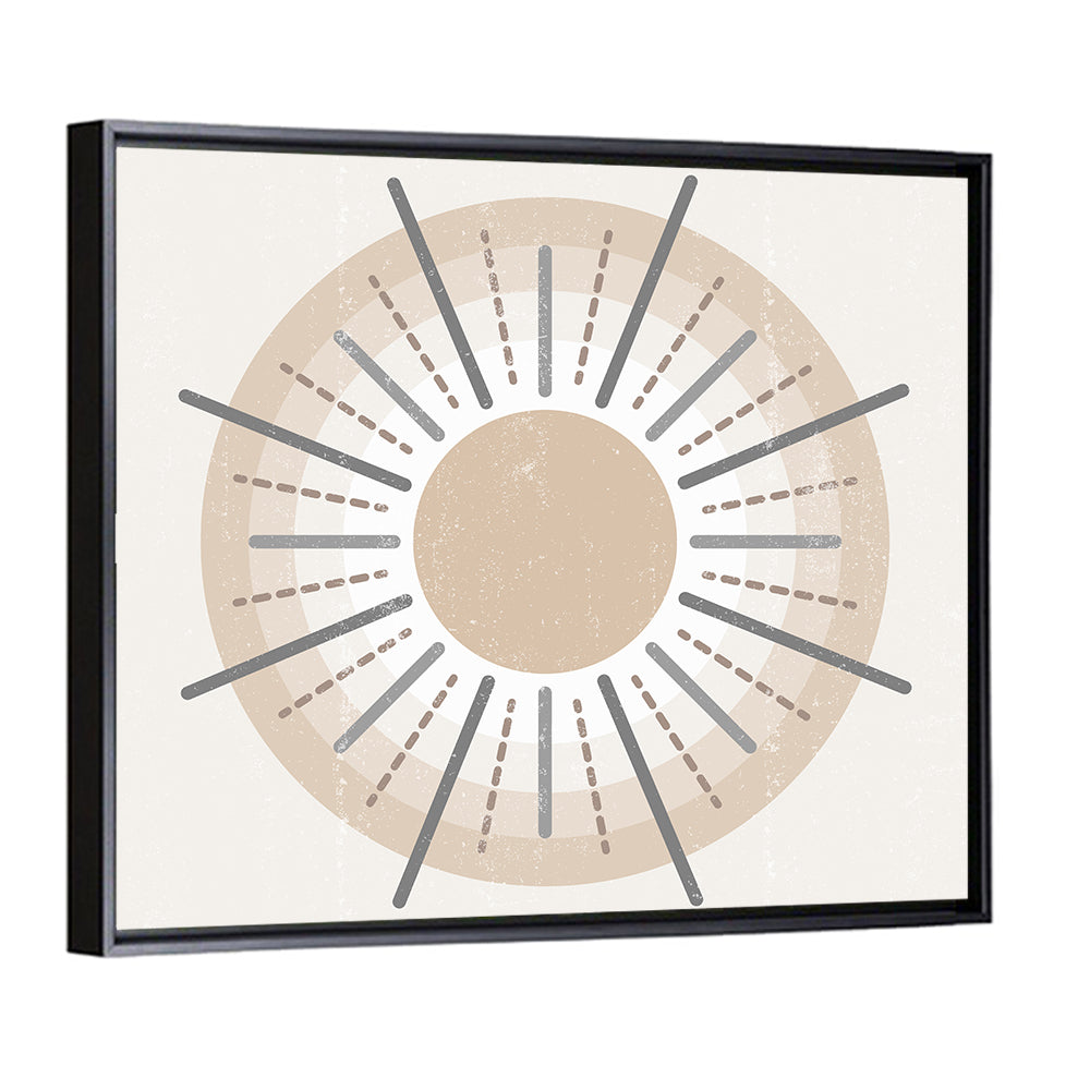 Textured Boho Sunburst Wall Art