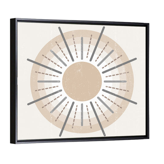 Sun Print Boho Minimalist I Wall Art