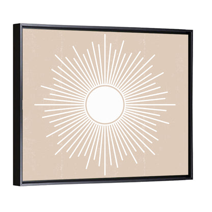 Sun Geometric Abstract Wall Art