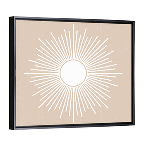 Sun Geometric Abstract Wall Art