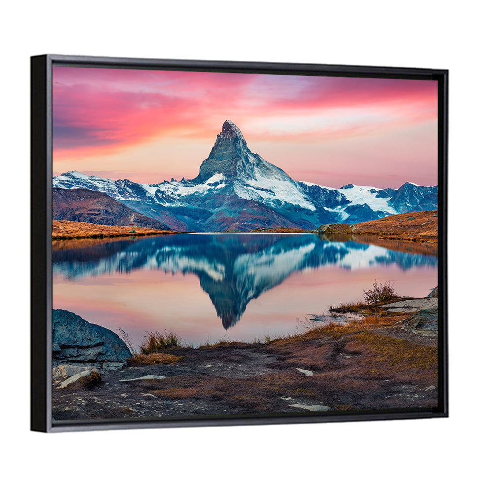Matterhorn Reflection at Stellisee Wall Art