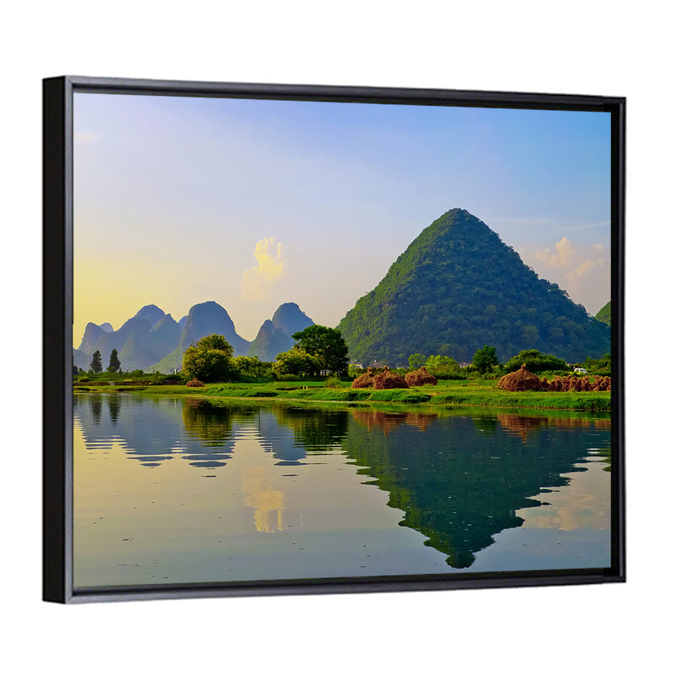 Yangshuo Reflection on Li River Wall Art
