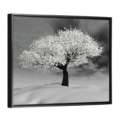 Cherry Tree In Winter Wall Art