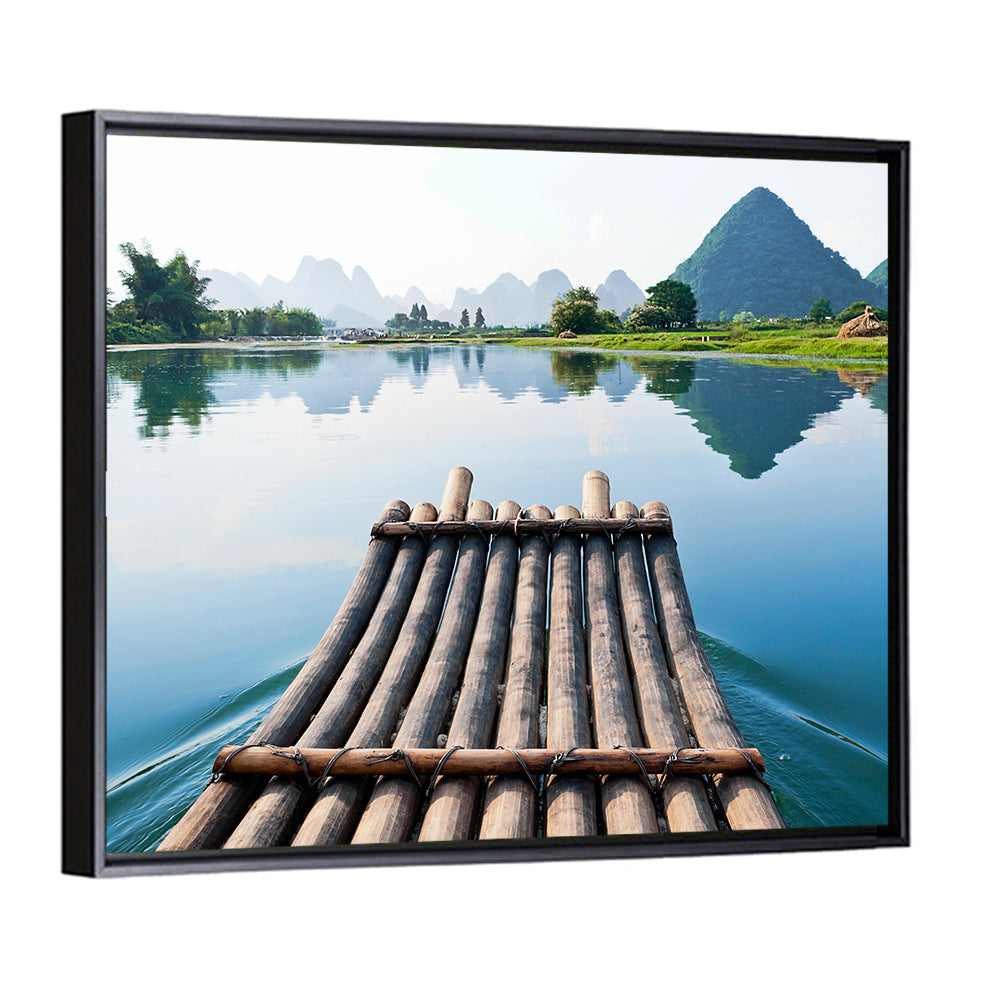 Li River Bamboo Raft, Guilin Wall Art