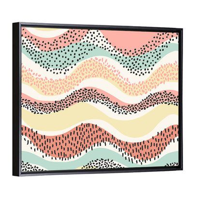 Wavy Seamless Pattern Wall Art