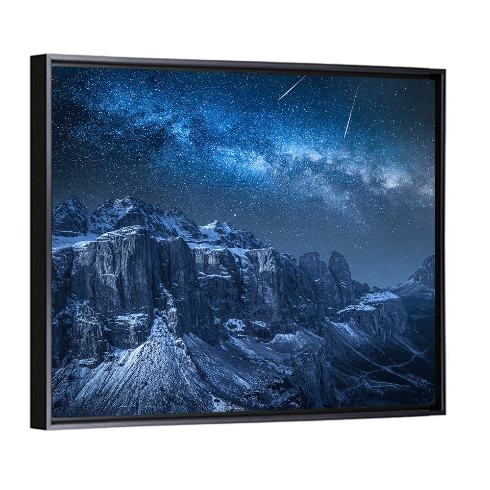 Milky Way Over Snowy Dolomites Wall Art