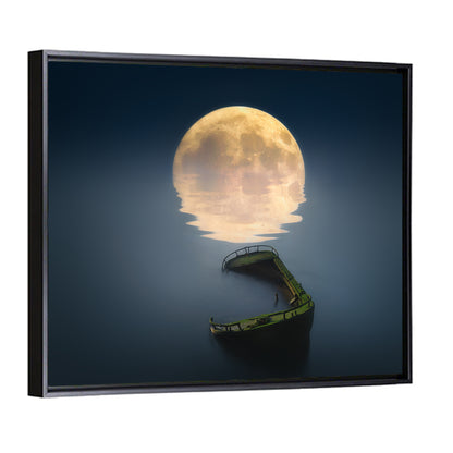 Moon & Broken Ship Wall Art