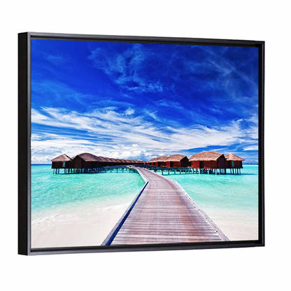 Tourists Villas Maldives Wall Art