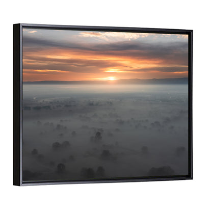 Rhine Plain Sunrise Wall Art