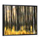 Golden Abstract Forest Wall Art