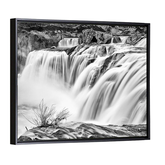 Shoshone Falls, Twin Falls Wall Art as a framed canvas