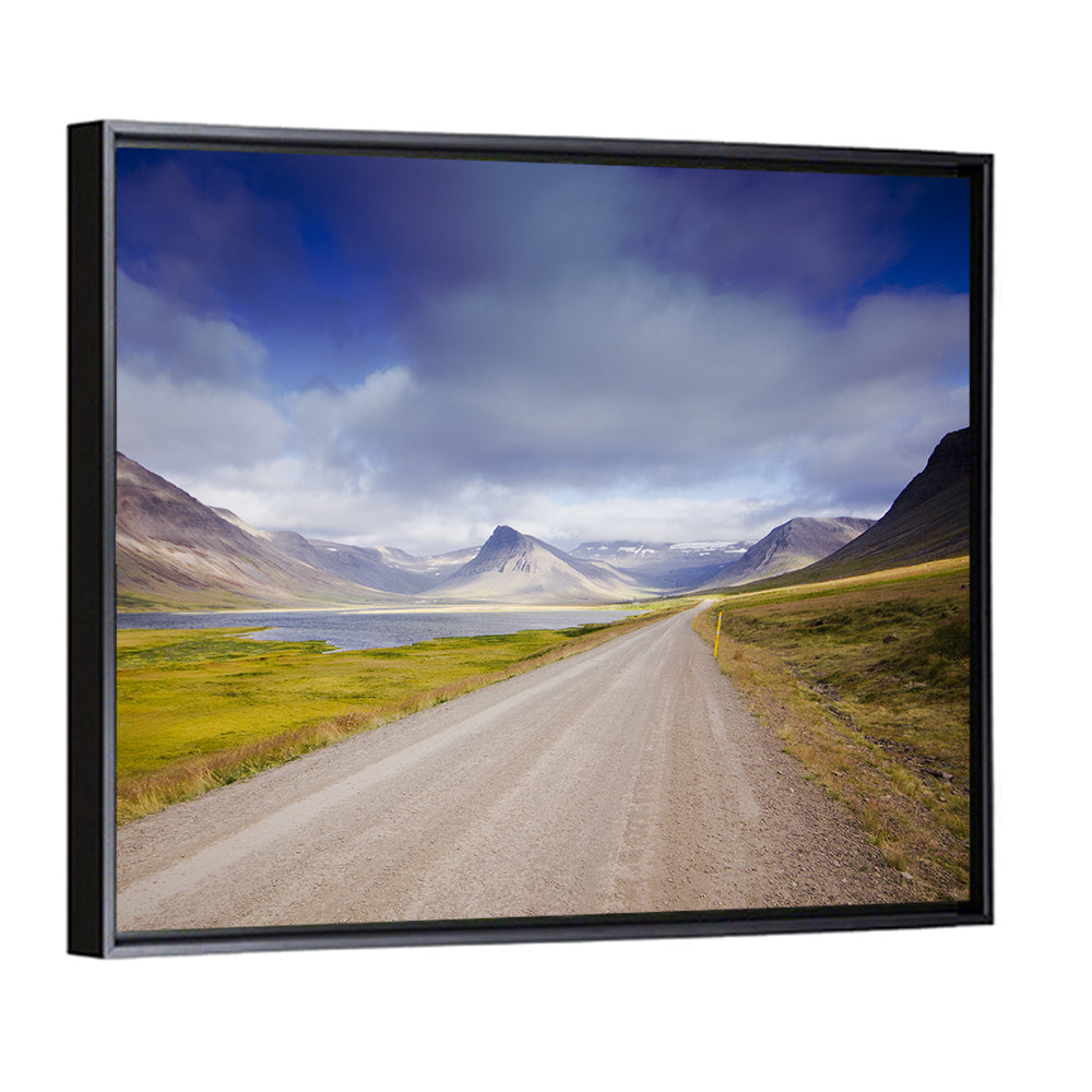 Iceland Gravel Road Landscape Wall Art