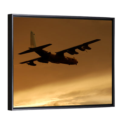 Military Freight Transport Plane Wall Art