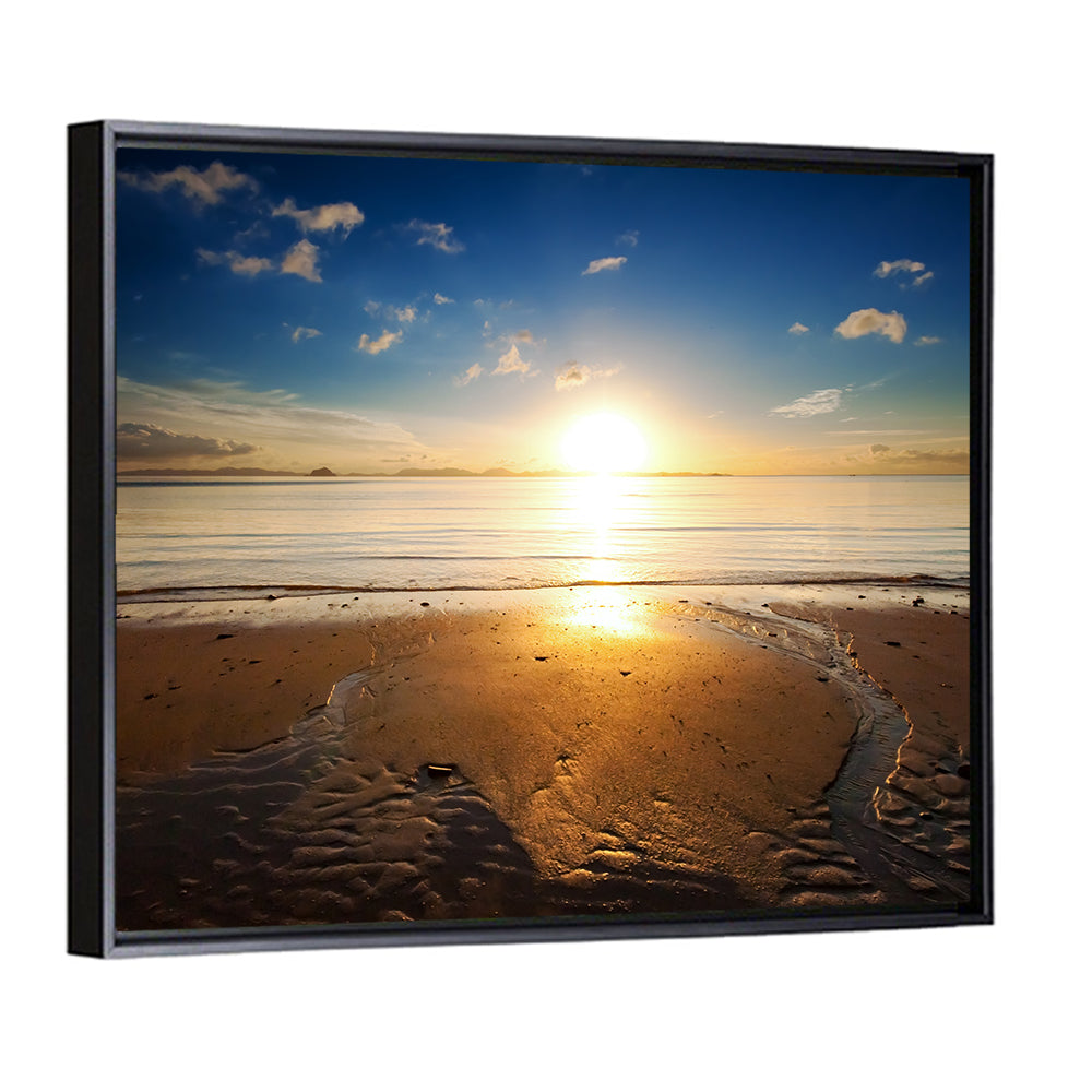 Sunrise Over Rippling Sand Wall Art
