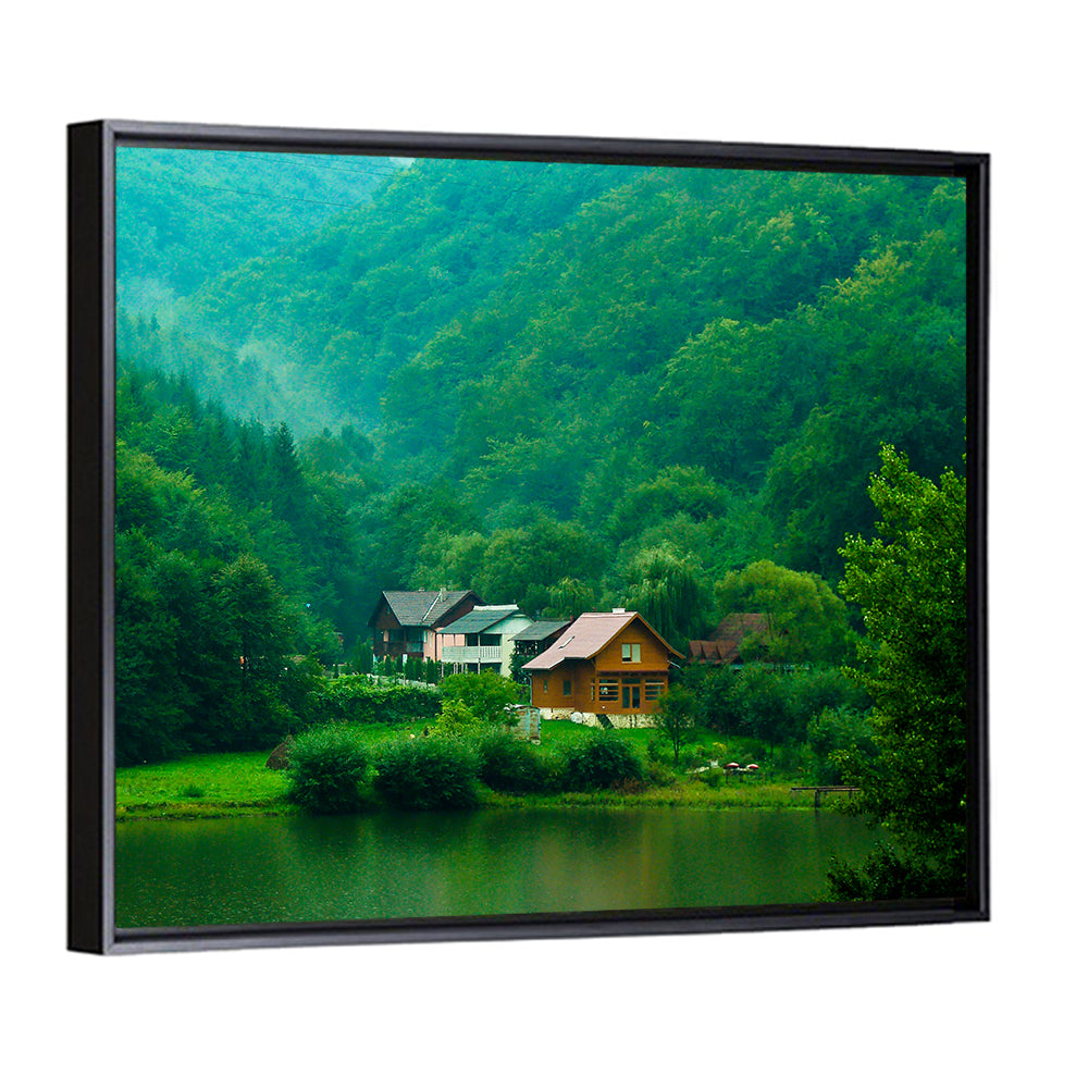 Mist Over Lake Tarnita Wall Art