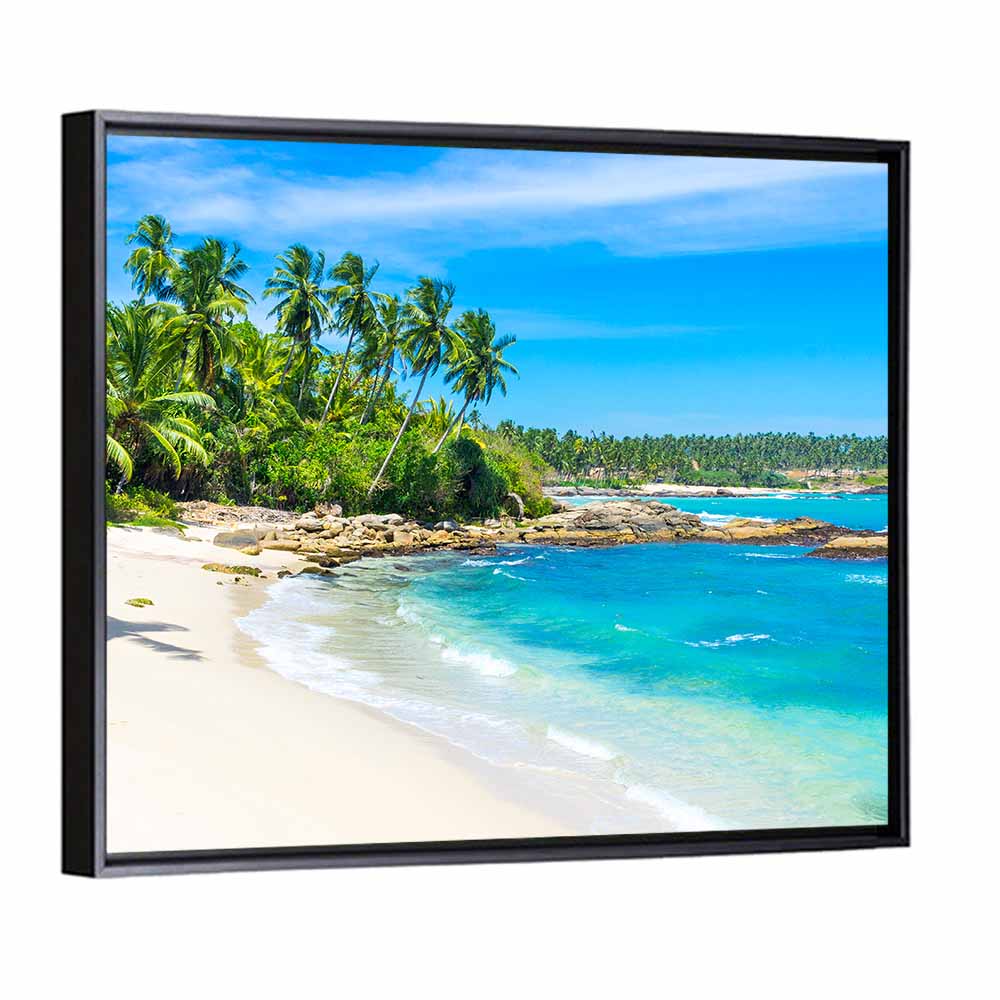 Sri Lanka Tropical Beach Wall Art