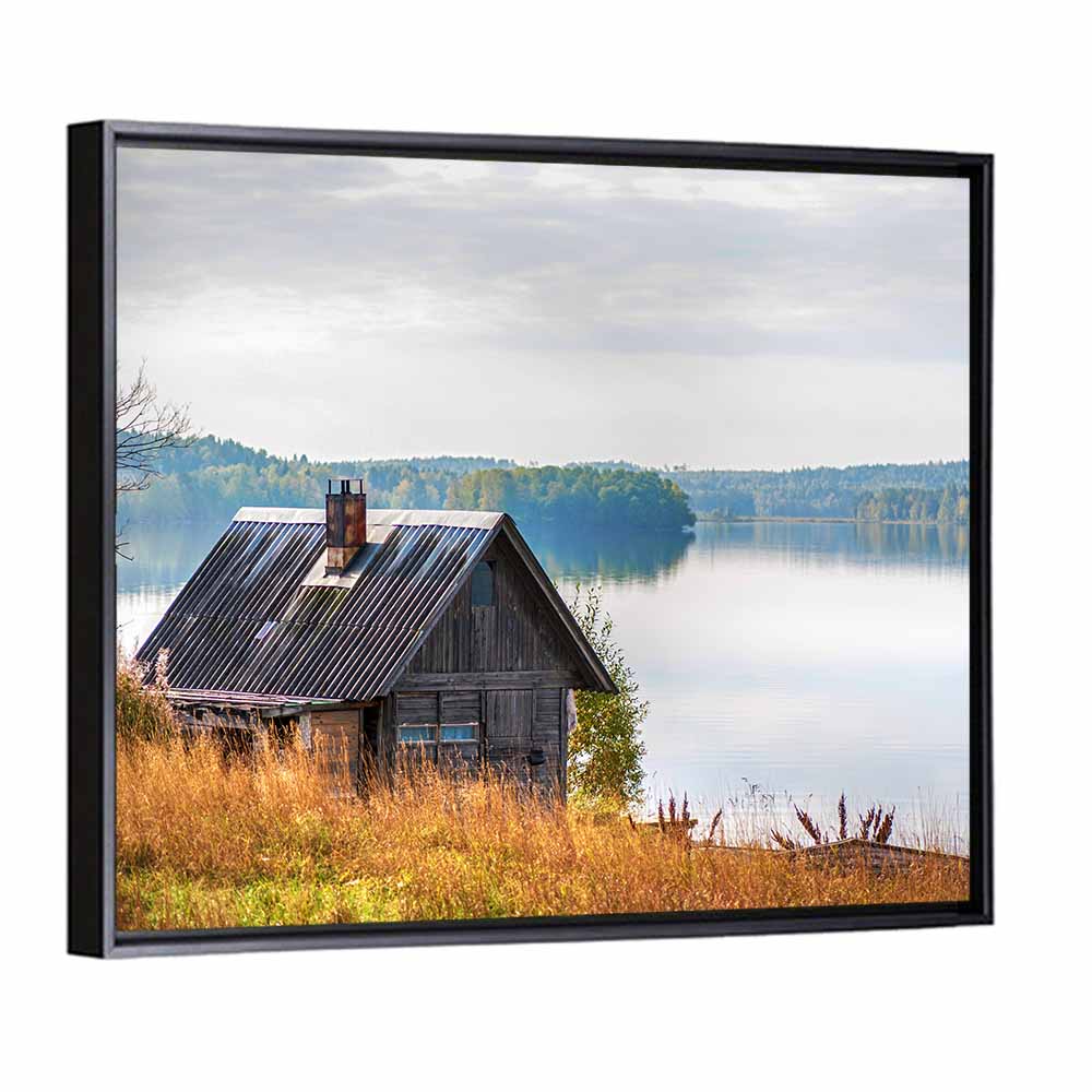 Salmon Lake & House Wall Art