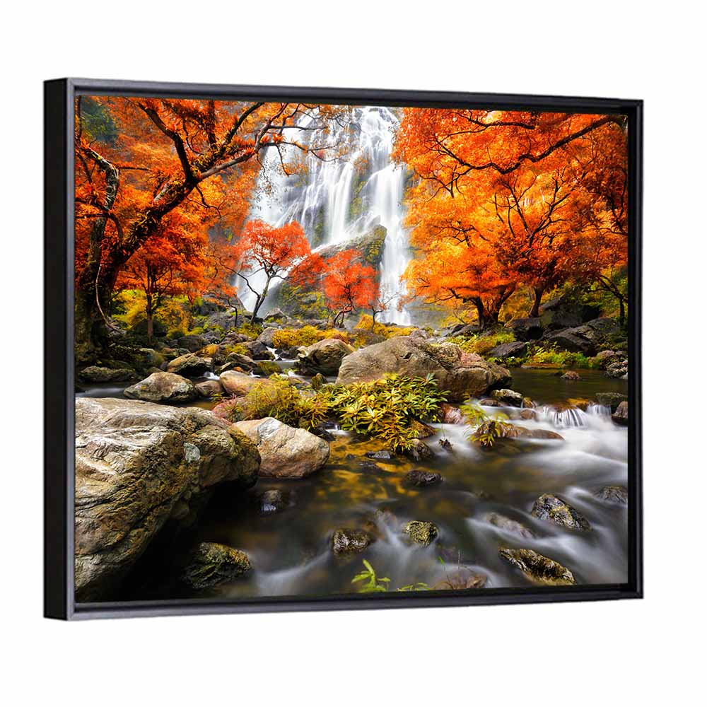 Autumn Waterfall Wall Art