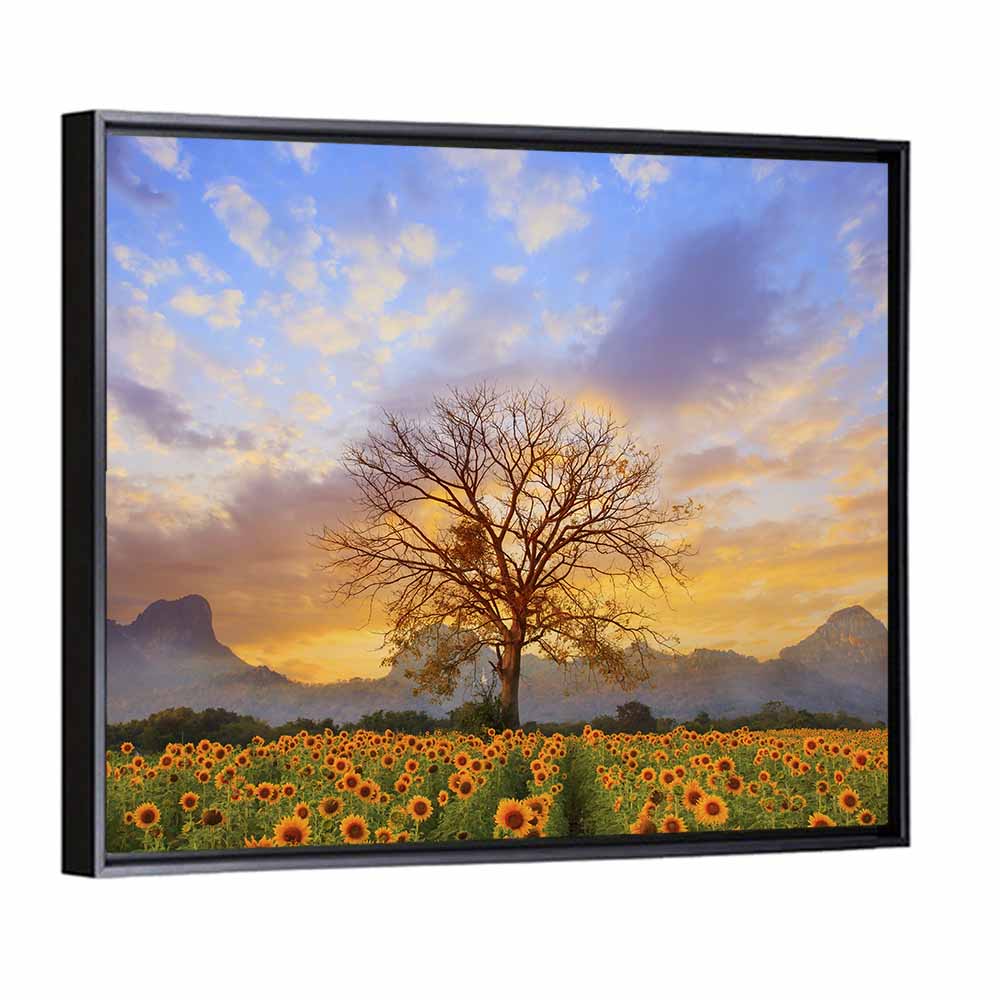 Sun Flowers Field Wall Art