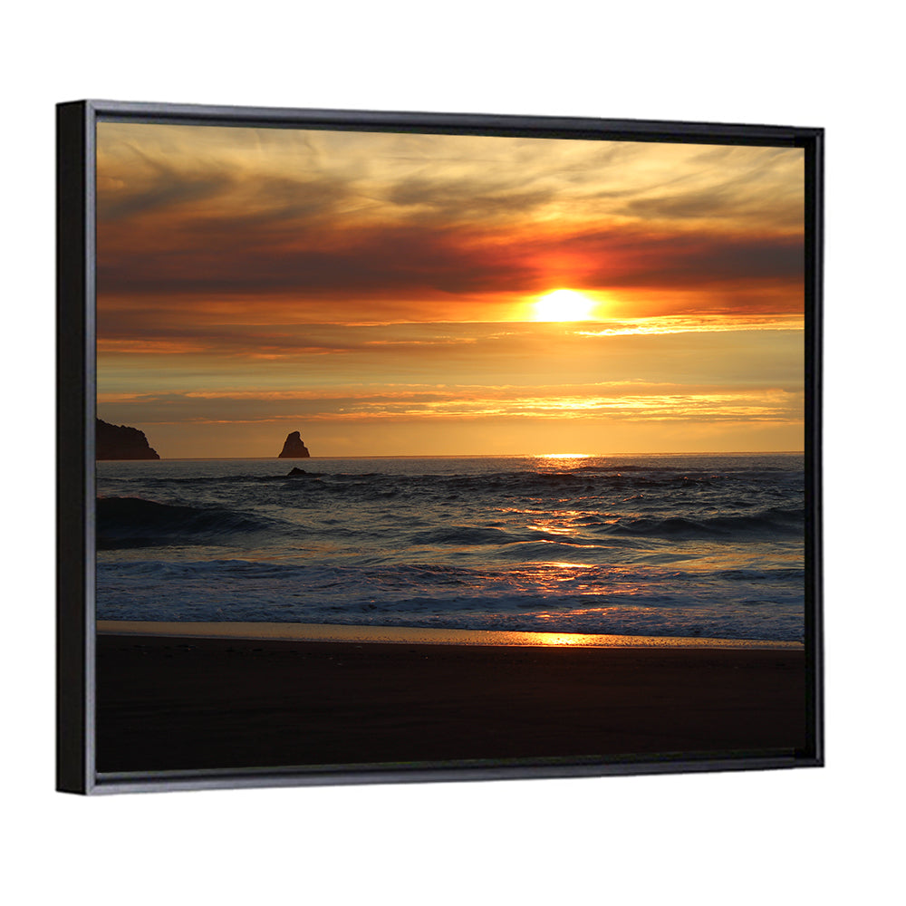 Oregon Sea Stack Sunset Wall Art