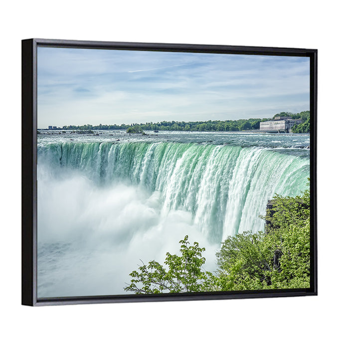 Horseshoe Falls Vista Wall Art as a framed canvas