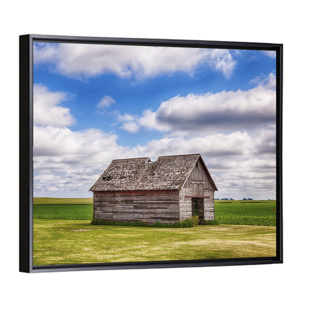 Old Farm Shed in Field Wall Art
