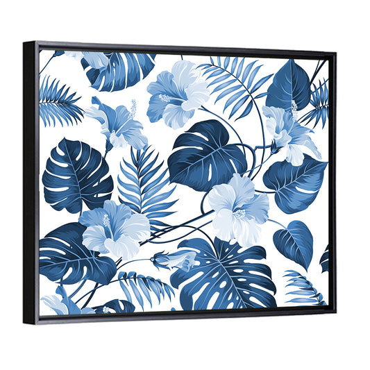 Tropical Palm Leaves Abstract Wall Art