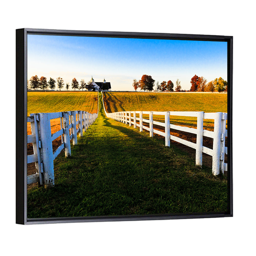 Kentucky Horse Farm at Golden Hour Wall Art