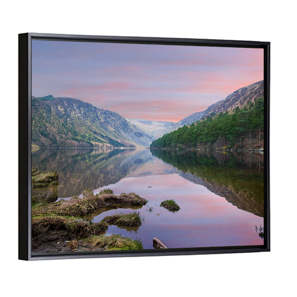 Glendalough Upper Lake at Dusk Wall Art