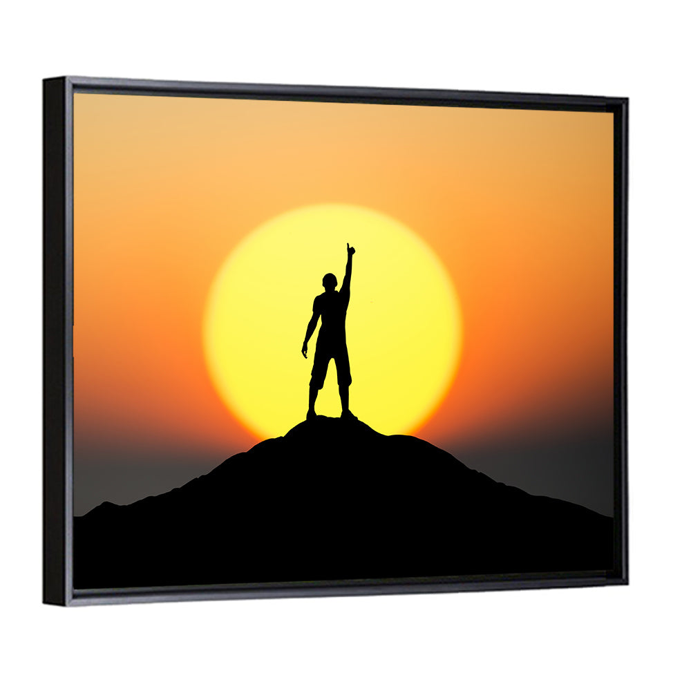 Champion Silhouette at Sunset Wall Art