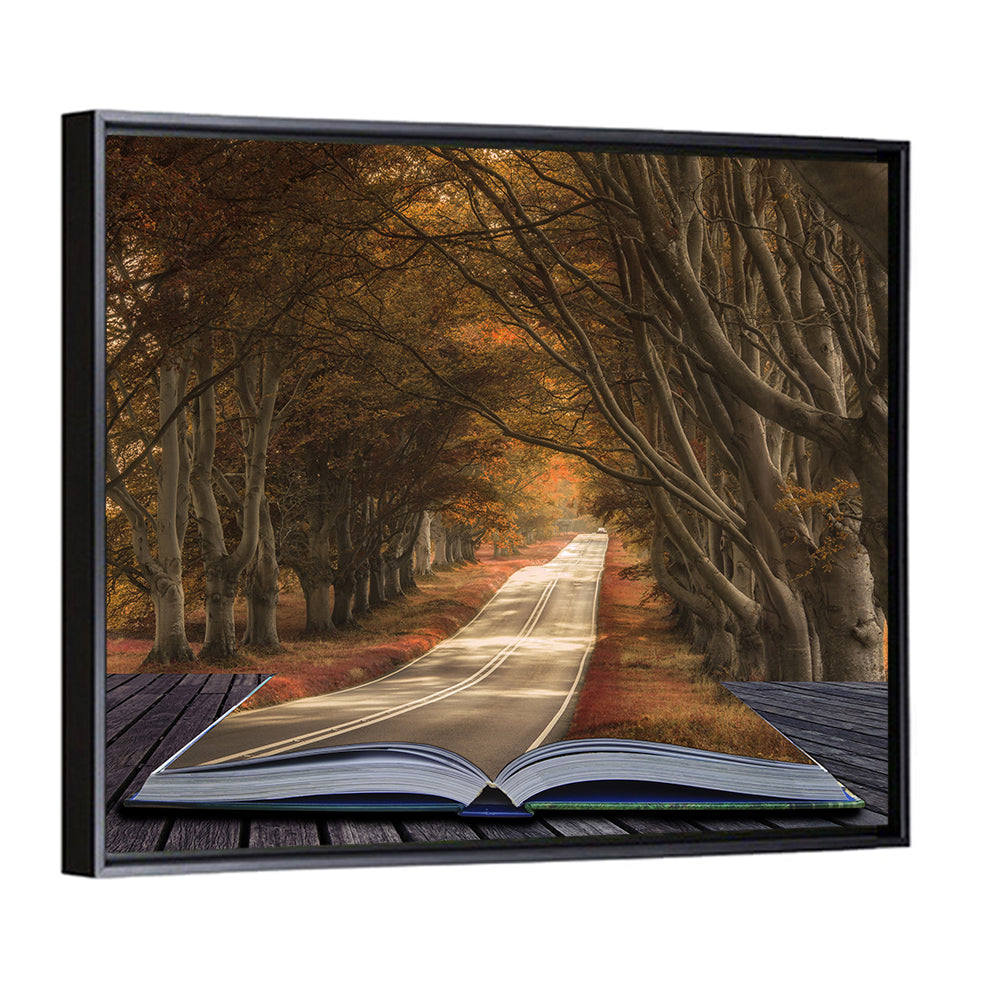 Surreal Book Pathway Wall Art