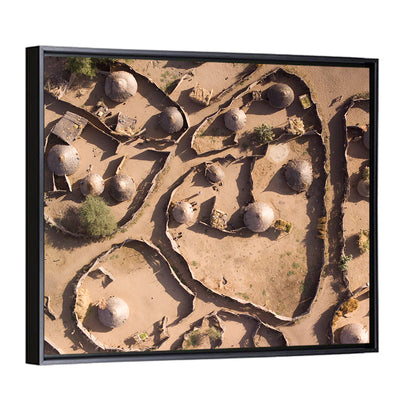 Village In Chad Wall Art