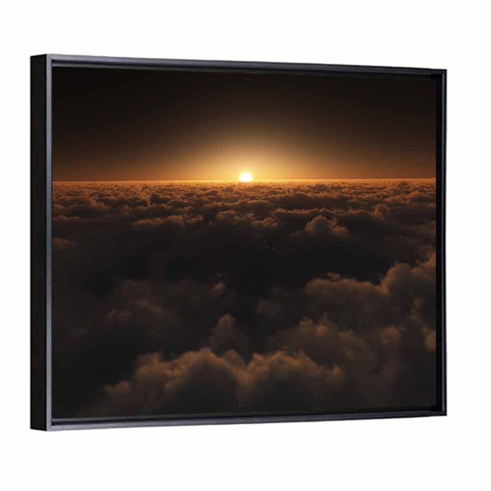 Sunset Over Cloud Sea Wall Art