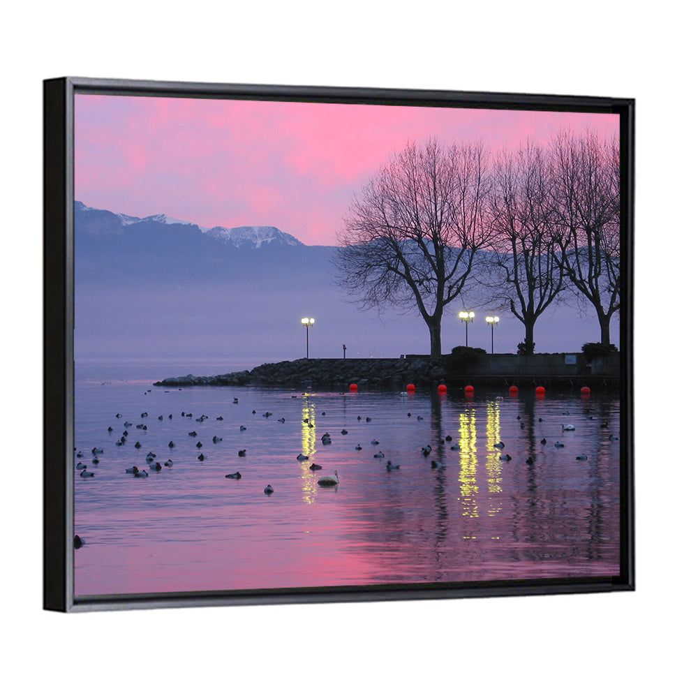 Lake Geneva Twilight Wall Art