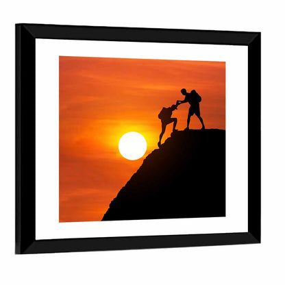 Mountaineer Silhouette Wall Art