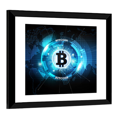 Futuristic Digital Money Wall Art