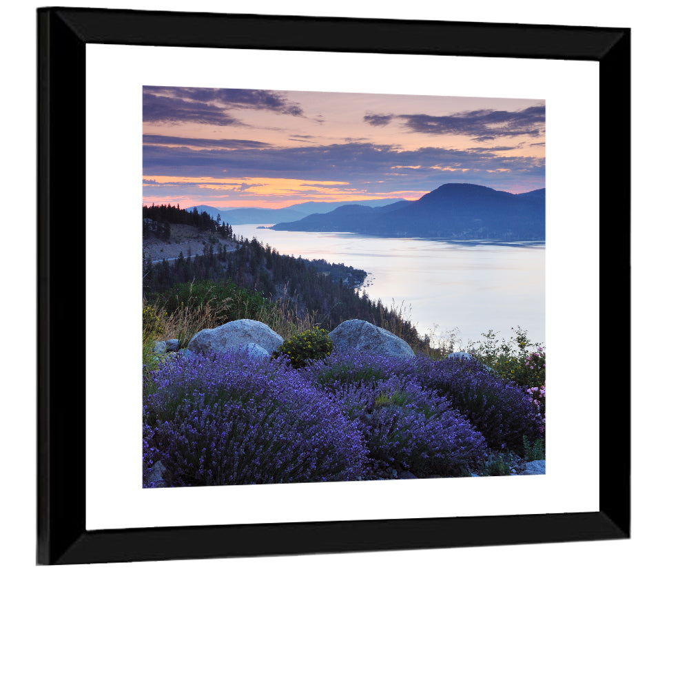 Okanagan Lavender Lake Wall Art