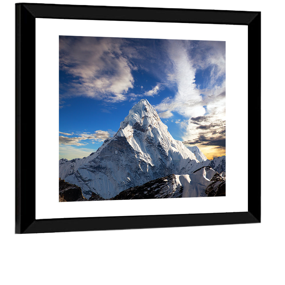 Ama Dablam at Golden Dusk Wall Art