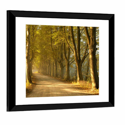 Countryside Road in Autumn Wall Art