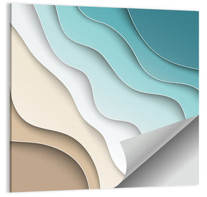 Beach Layers Abstract Wall Art